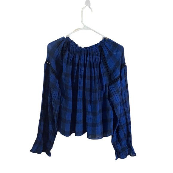 Free People Honey Grove Plaid Top - Picture 2 of 6